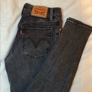 Levi’s womens wedgie skinny jeans black wash
